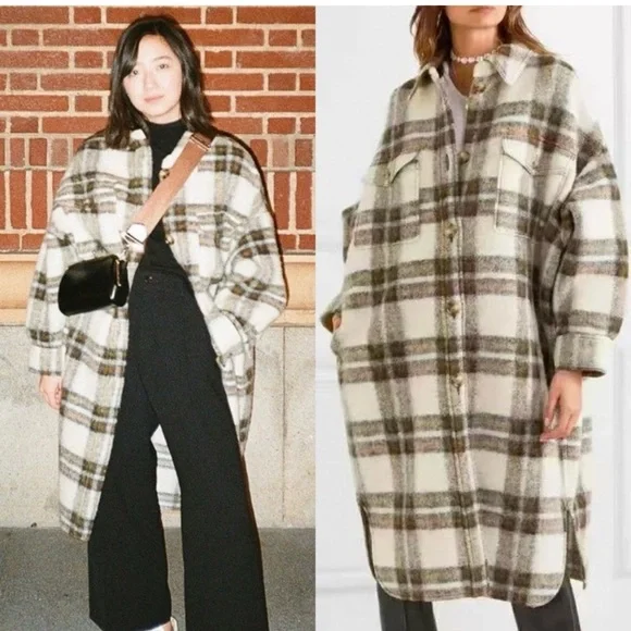 SUPER RARE Isabel Marant Etoile Gabrion Coat Jacket Size 1/Small - Picture 2 of 11